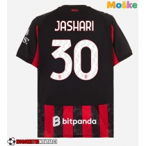 Moške Nogometnih dresov AC Milan Ardon Jashari #30 Domači 2025-26 Kratki rokavi